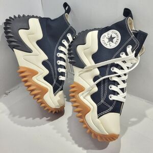 CONVERSE RUN STAR UNISEX MOTION HI BLACK GUM HONEY SNEAKER M4.5/W6